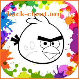 Coloring Bird Fire icon