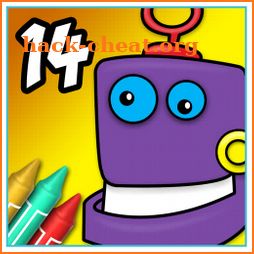 Coloring Book 14: Robots icon