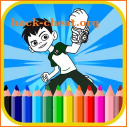 Coloring book  Ben ten alines icon