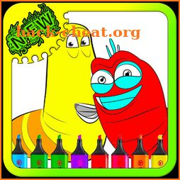 Coloring Book Larva icon