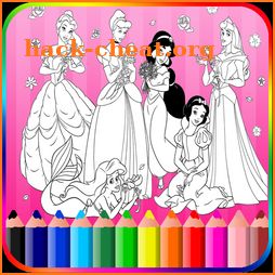 Coloring Book Princess icon