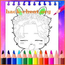 Coloring BTS K-POP Stars icon