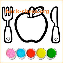 Coloring Meal for Kids Game icon