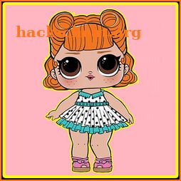 Coloring pages Surprise Dolls, LoL icon