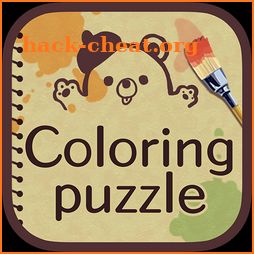 Coloring puzzle icon