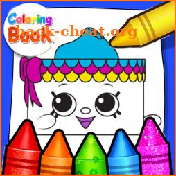 Coloring Shopkins Kawaii icon