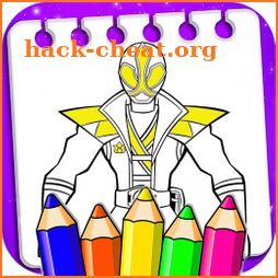 Coloring Superhero Rangers icon