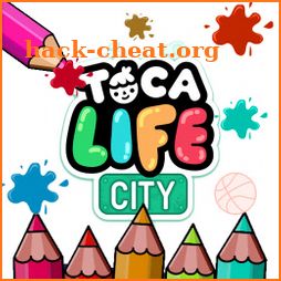 coloring toca boca life world icon