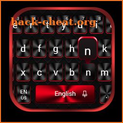 Cool Red Black Keyboard icon