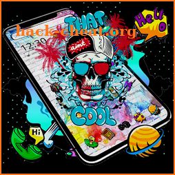 Cool Skull Graffiti Theme icon