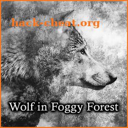 cool Wallpaper Wolf in Foggy Forest Theme icon