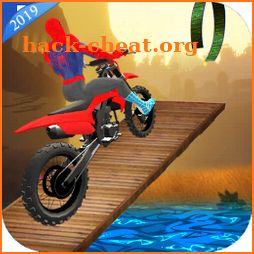 Crazy Spider Rope Hero Girl Bike Stunts Master 20 icon