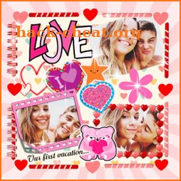 Creative Love Scrapbook 💟 Album Collage Maker icon