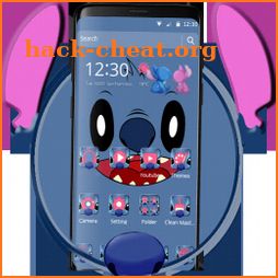 Cute Blue Devil Cartoon Theme🐨 icon