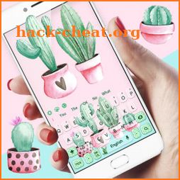 Cute Cartoon Cactus keyboard icon