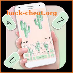 Cute Cartoon Cactus Keyboard Theme icon