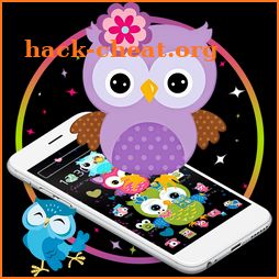 Cute Cartoon Owl Theme icon