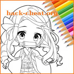 Cute Drawing : Anime Color Fan icon