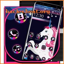 Cute Dreamy Night Unicorn Theme icon