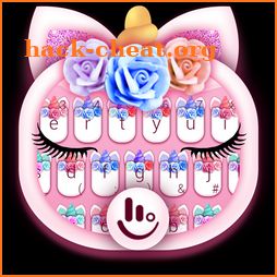 Cute Flower Unicorn Keyboard Theme icon