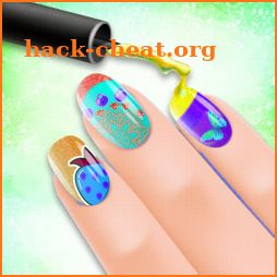 Cute Glitter Nail Art Coloring Book 2020 icon