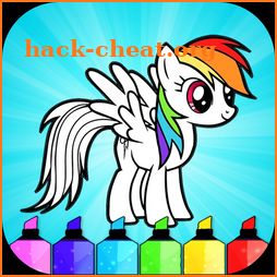 Cute Little Pony Coloring Book icon