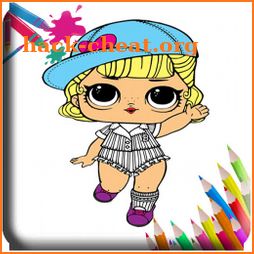 Cute Lol Dolls Coloring Book icon