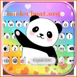 Cute Panda Coming Keyboard Theme icon