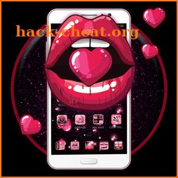 Cute Pink Lips Theme icon