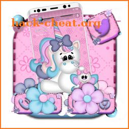 Cute Unicorn Launcher Theme icon