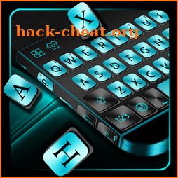 Cyan Metal Keyboard Theme icon