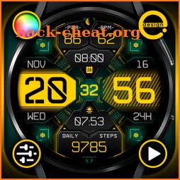 Cyber Cargo digital watch face icon