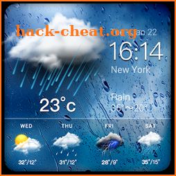 Daily weather forecast widget☂ icon