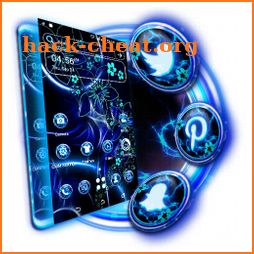 Dark Blue Fractal Theme Launcher icon