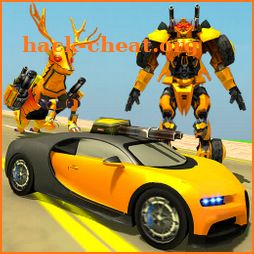 Deer Robot Car Battle:Real Robot Transformation 3D icon