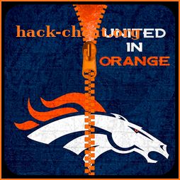 Denver Broncos Zipper Lock Screen icon