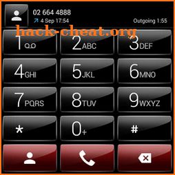 Dialer theme G Black Red icon