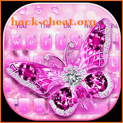 Diamond Butterfly Flower Keyboard icon