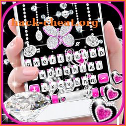 Diamond Butterfly Hearts Keyboard Theme icon