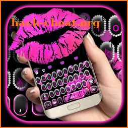 Diamond Sexy Pink Lip Keyboard Theme icon