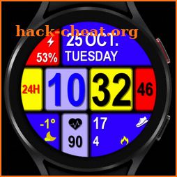 DIGITAL BIG Watchface WearOS icon