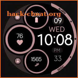 Digital Rose Gold 6 watch face icon