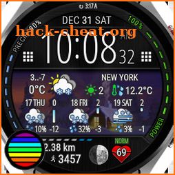 Digital Weather Watch face P3 icon