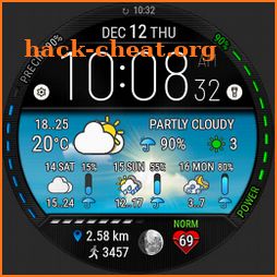 Digital Weather Watch face P5 icon