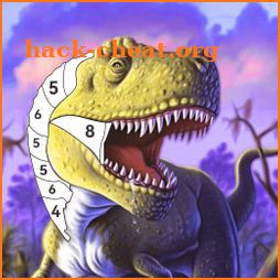 Dinosaur Color by Number Book icon