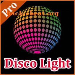 Disco light with flashlight icon