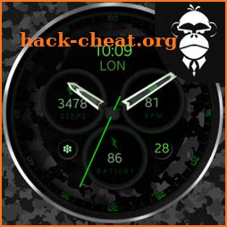 Dream 34 camo analog watchface icon