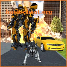 Drift Car Robot vs Battle Wolf icon