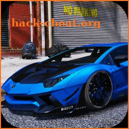 Driving Lamborghini Aventador City Racer icon