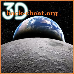 Earth & Moon  Parallax 3D Live Live Wallpaper icon